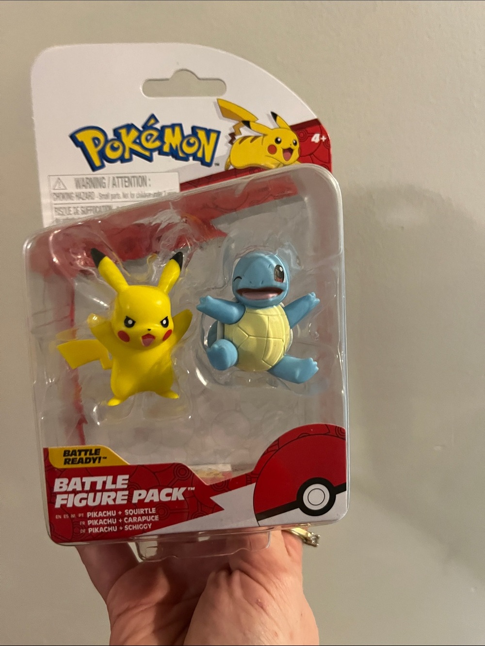 Battle Figure Pack Pikachu & Squirtle - Yellow & Blue